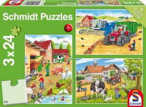 Puzzle 3x24 pcs - À la ferme
