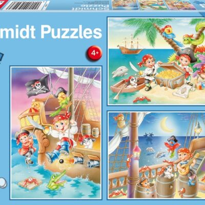 Puzzle Schmidt - Bande de pirates (3x48 pièces) – Image 1