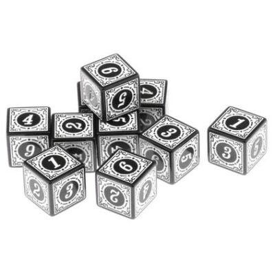 Set de dés - D6 - Simple V2 - Blanc – Image 1