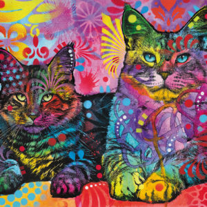 CAR3329864 002 300x300 - Puzzle Jolly Pets - Devoted 2 Cats (1000 pièces)