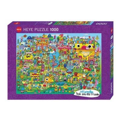 Puzzle Doodle - Village (1000 pièces) – Image 1
