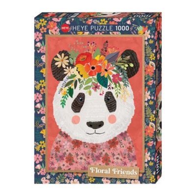 Puzzle Floral Friends - Cuddly Panda (1000 pièces) – Image 1