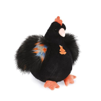 Peluche Poule - Noire (28 cm) – Image 1