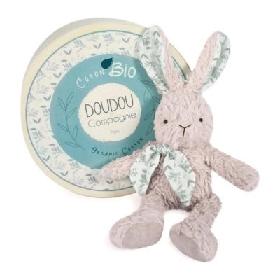 Doudou Peluche Lapin - Gris (25 cm) – Image 1