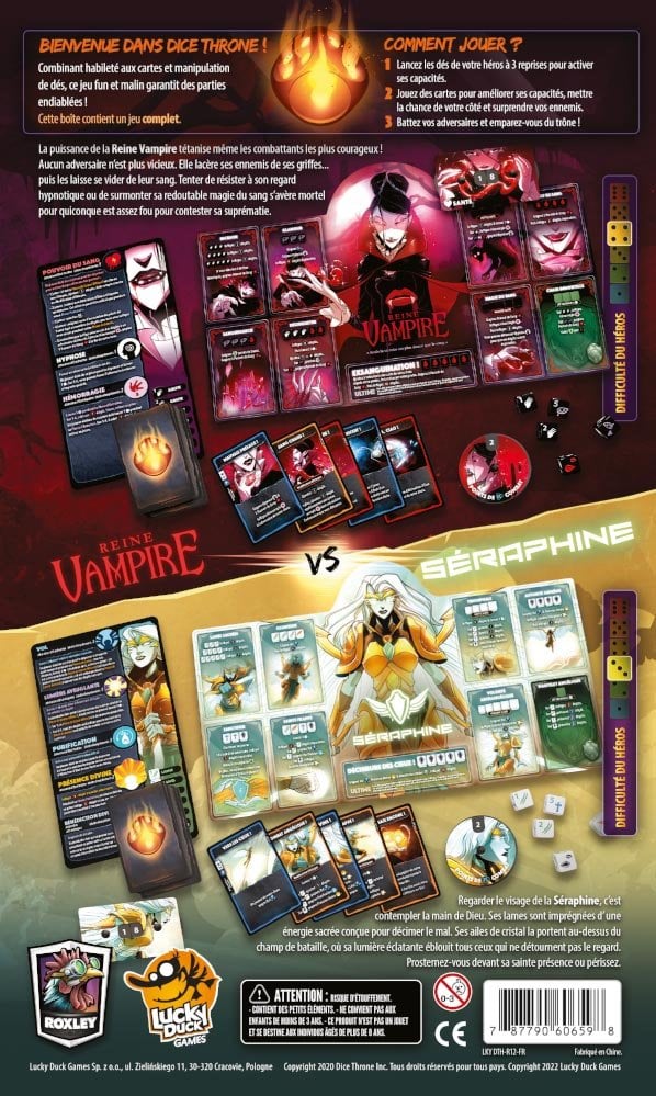 LKYDTHR12FR 004 - Dice Throne S2 - Séraphine VS Reine Vampire