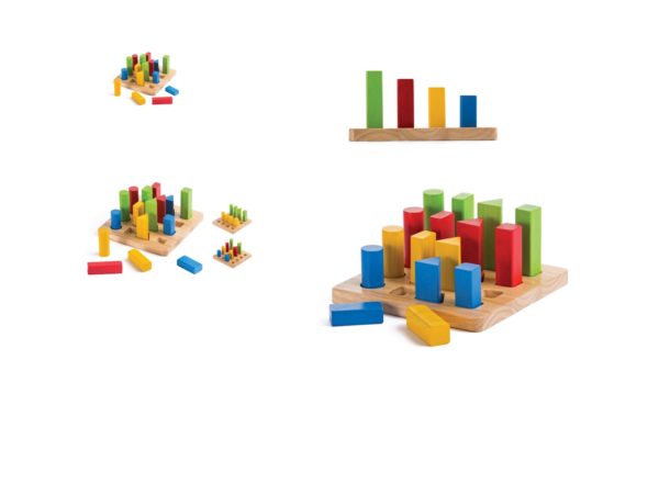 Jeu De Tri De Formes éducatif - 2 Joueurs, à Partir De 2 Ans, 32 Cartes + Blocs Géométriques