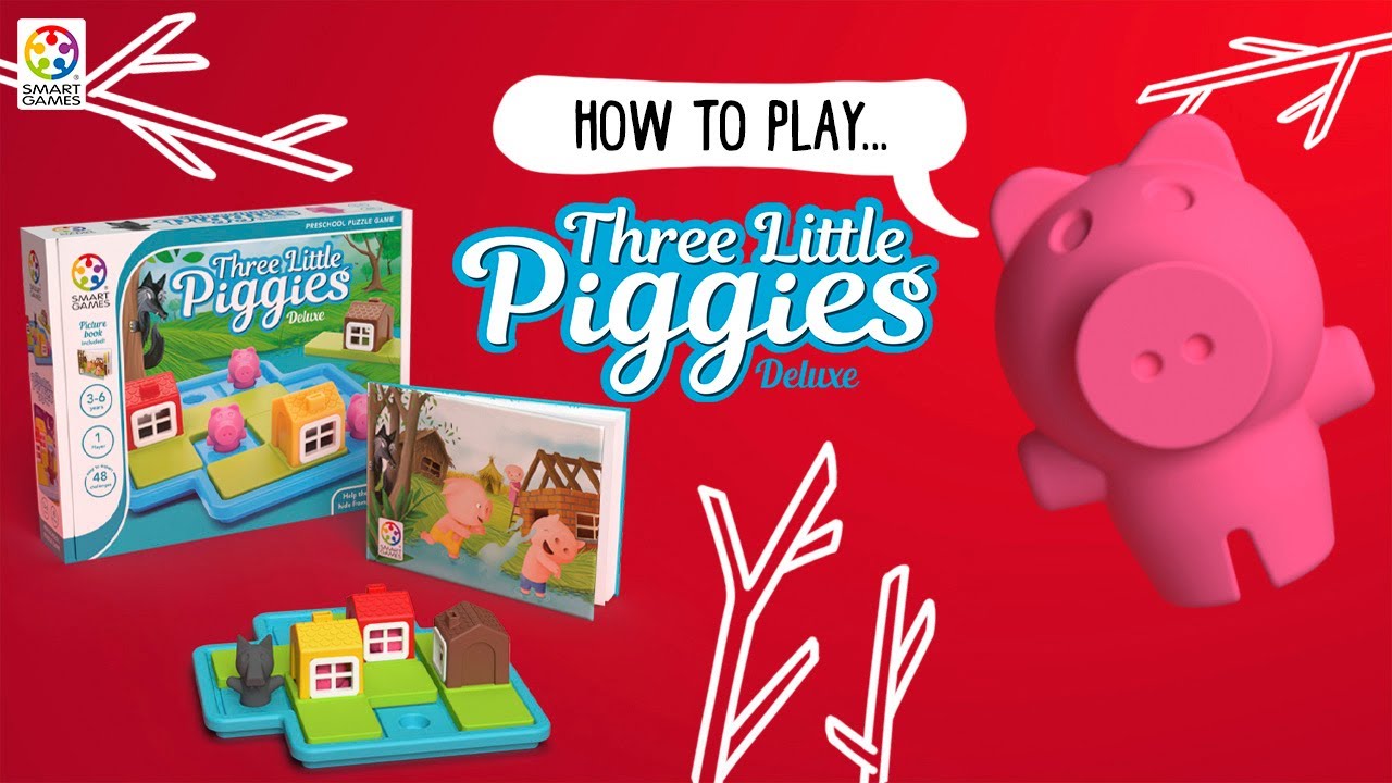 Jeu De Société Smart Games - Les Trois Petits Cochons Deluxe - Complet - Occasion